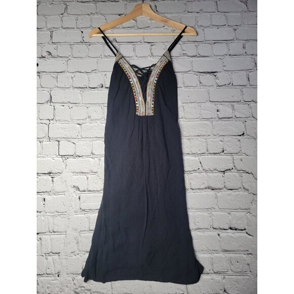 Bcbgeneration Embroidered Lace Up A-Line SunDress Size S - Picture 1 of 11